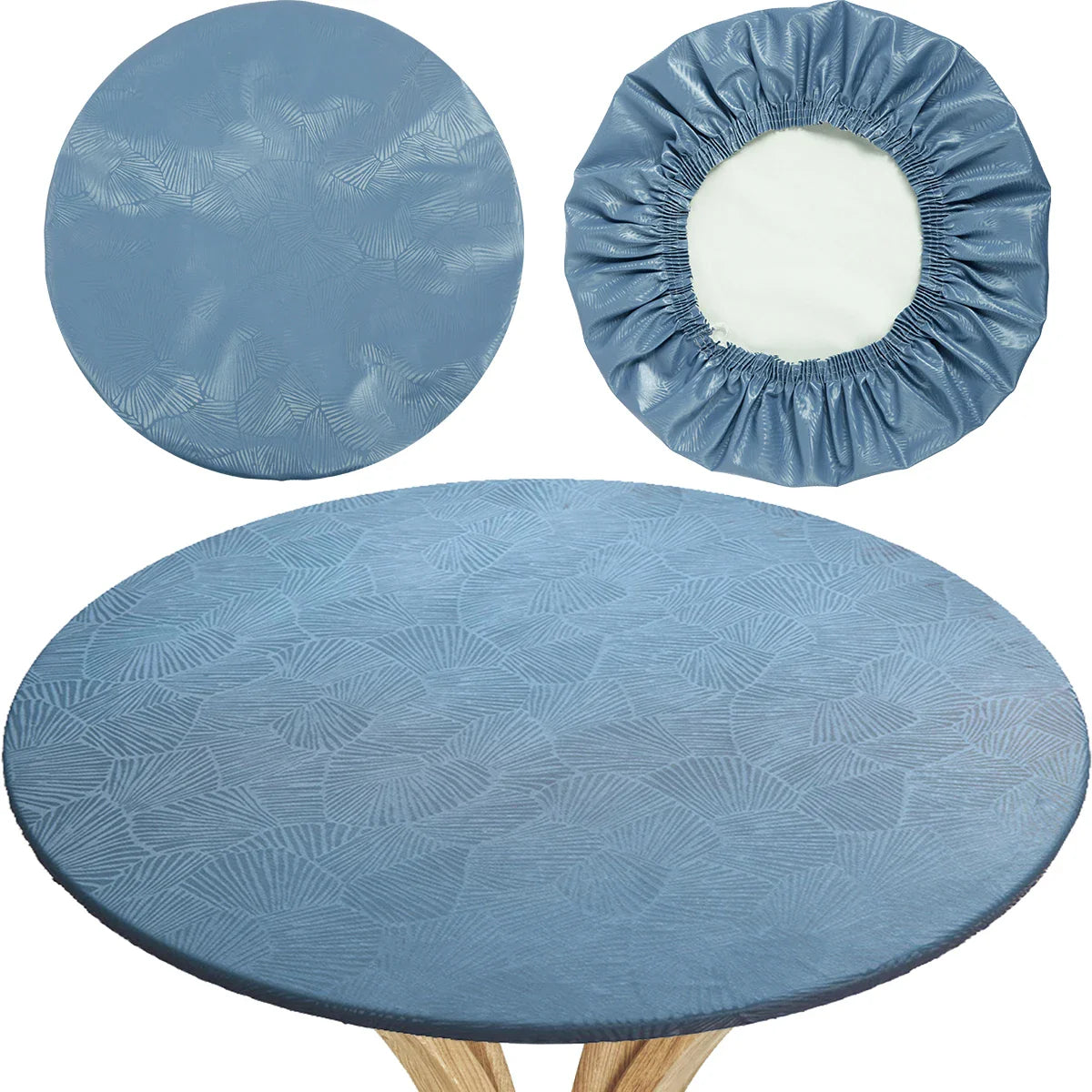 Felt Card Table Game Cover Round Tablecloth Poker Table Cover  Game Table Topper Mat Elastic Card Game Table Protector