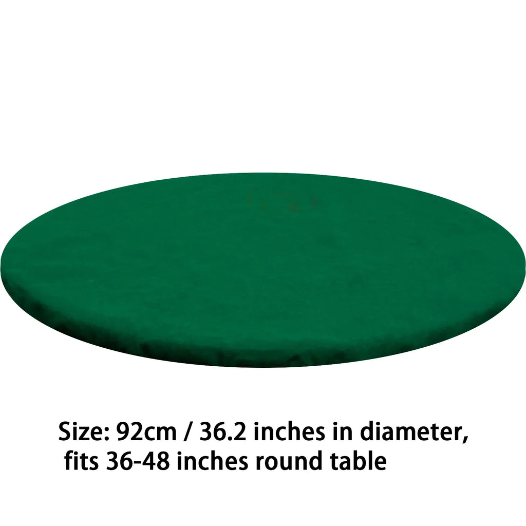 Felt Card Table Game Cover Round Tablecloth Poker Table Cover  Game Table Topper Mat Elastic Card Game Table Protector