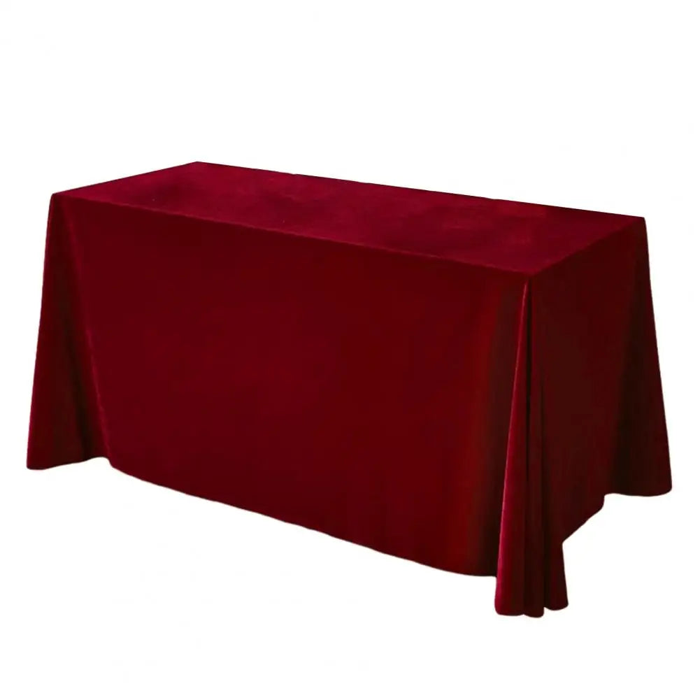 Tablecloth Oblong Shape Golden Velvet Table Banquets Party Decoration Tablecloth Hotel Restaurant Picnic Table Cover