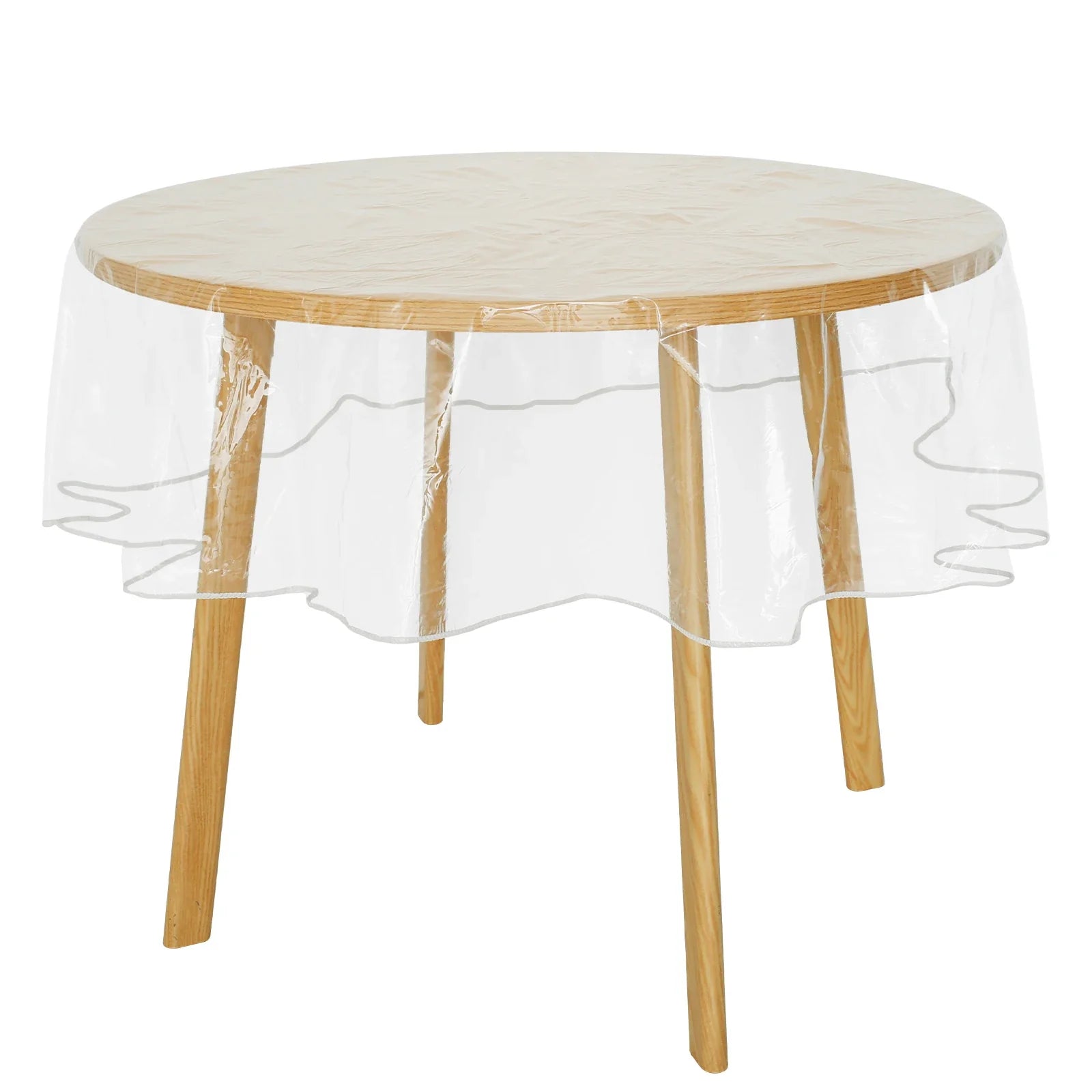 PVC Transparent Tablecloth Protector Waterproof Plastic Stain Resistant Table Protector Oil Proof Clear Heat-Resistant