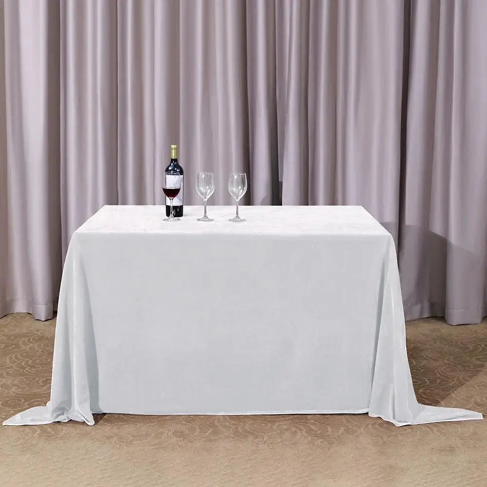 Tablecloth Oblong Shape Golden Velvet Table Banquets Party Decoration Tablecloth Hotel Restaurant Picnic Table Cover