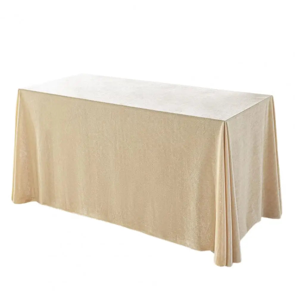 Tablecloth Oblong Shape Golden Velvet Table Banquets Party Decoration Tablecloth Hotel Restaurant Picnic Table Cover